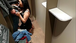 Spontaneous sex in a difficulty closet of a clothing store