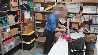 Thief faking motherhood busted and fucked