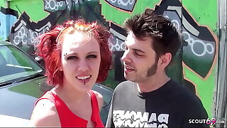 Skinny Redhead Punk Teen Mystick Moons Pickup be fitting of Lost Berth Fuck